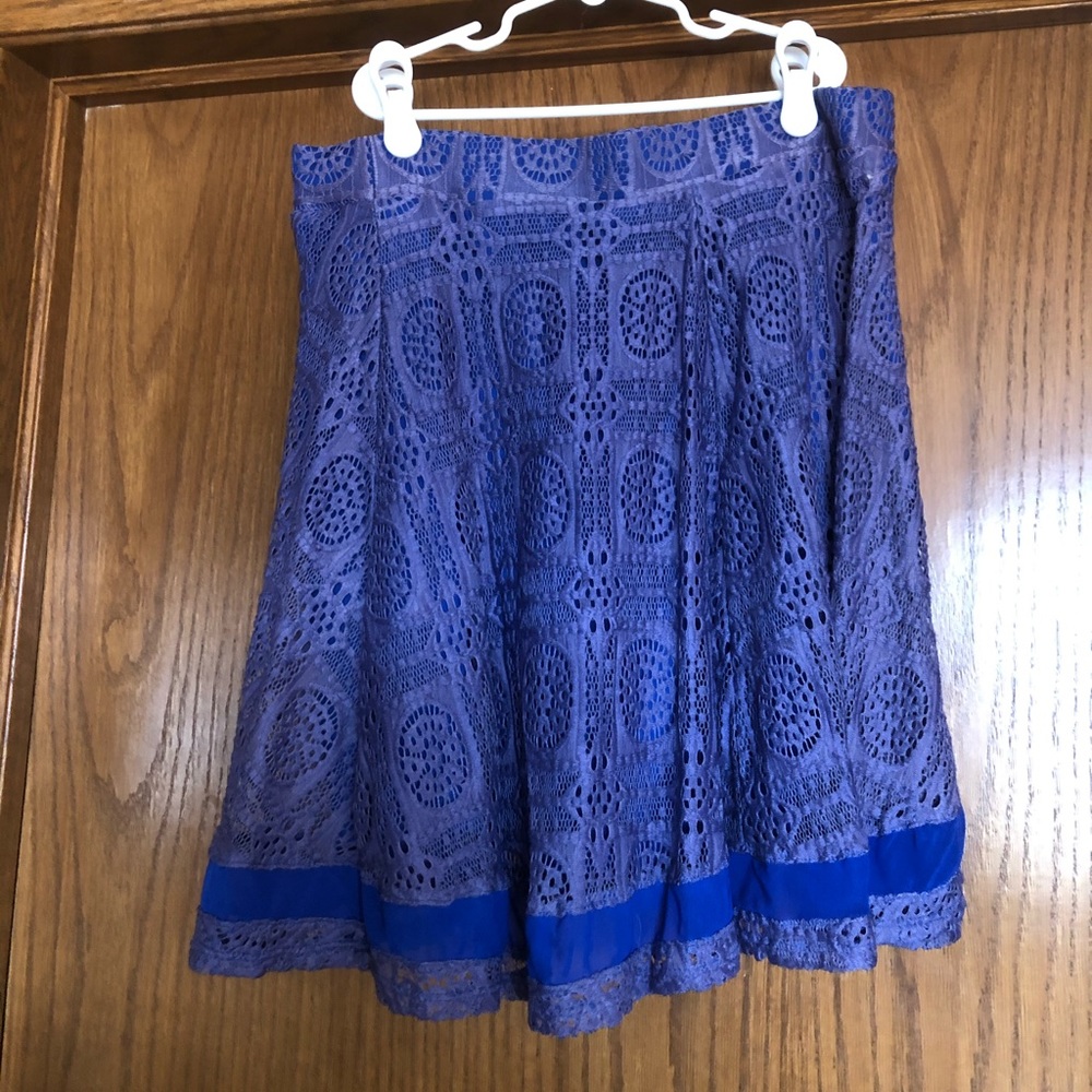 Blue Skater Skirt